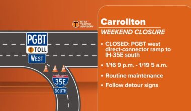 Overnight and weekend closures planned on PGBT in Richardson, Plano & Carrollton