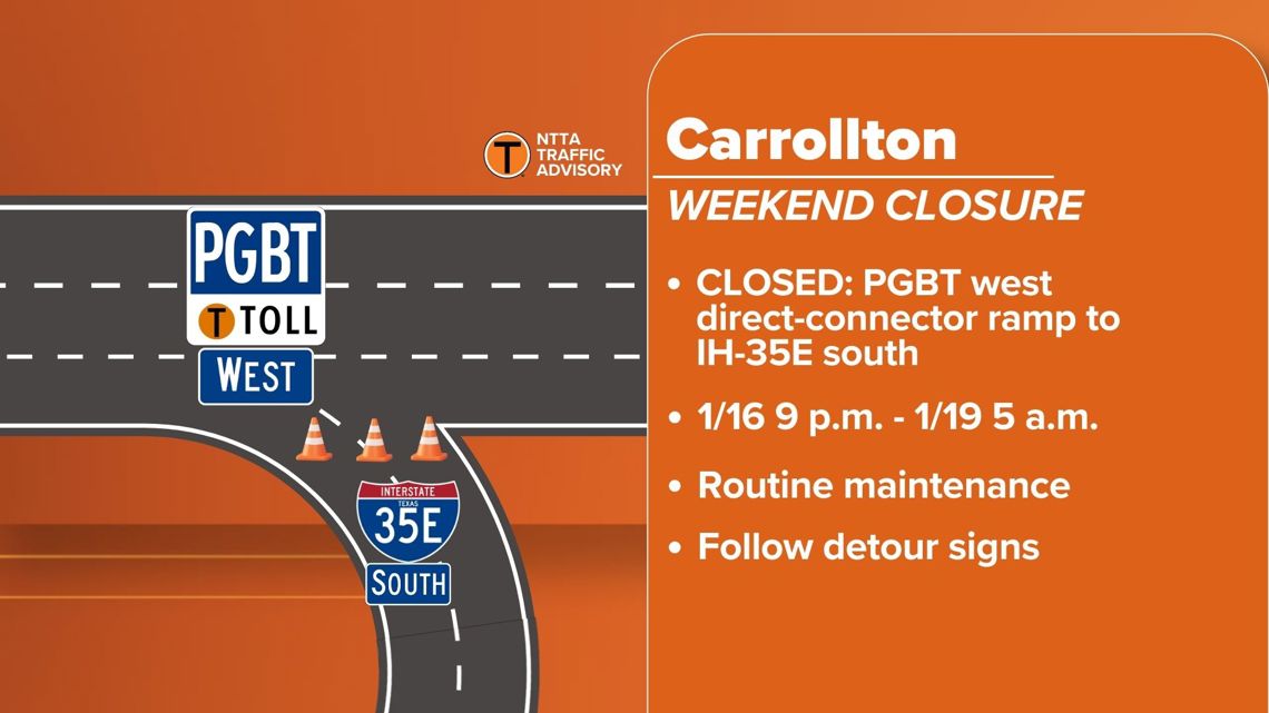 Overnight and weekend closures planned on PGBT in Richardson, Plano & Carrollton