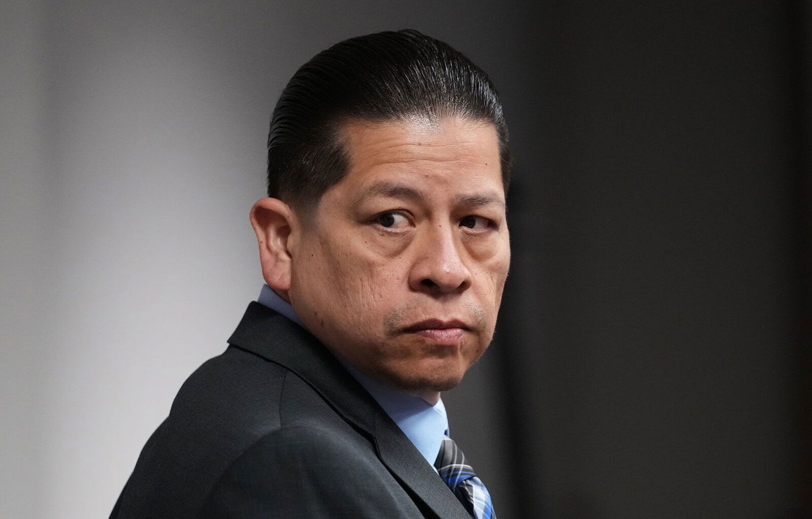 Eric Gay/Pool/AP via CNN NewsourceFormer Uvalde school district police officer  arrives at the Nueces County Courthouse in Corpus Christi