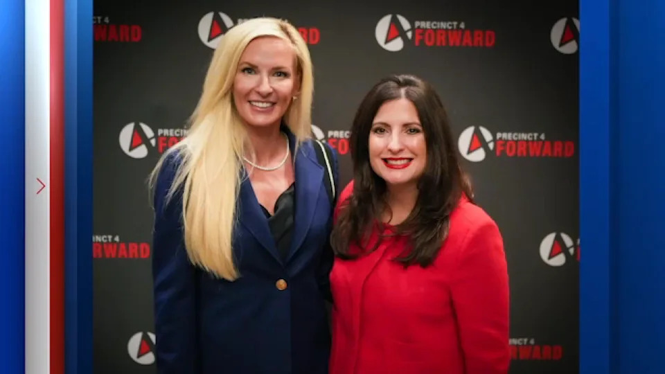 Attorney Tara Arnold (left) with Harris County Commissioner Lesley Briones (right)