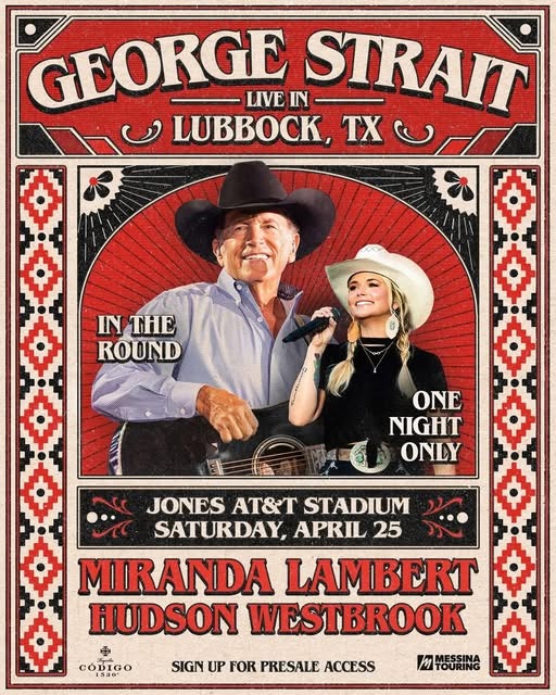 George Strait Announces One-Night Stadium Show in Lubbock With Miranda Lambert