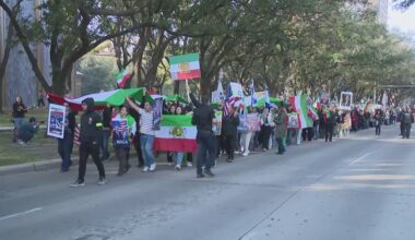 'Freedom for Iran!' | Thousands protest in Houston’s Galleria area, calling for an end to the regime in Iran