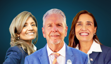 A picture of Minerva Torres Shelton on the left, Ricardo Samaniego in the center and Guadalupe Giner on the right.