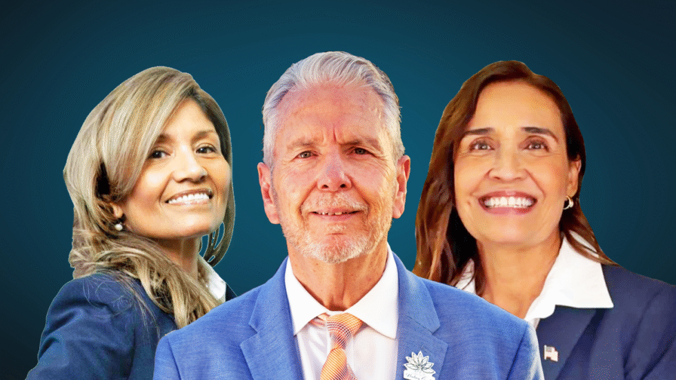 A picture of Minerva Torres Shelton on the left, Ricardo Samaniego in the center and Guadalupe Giner on the right.