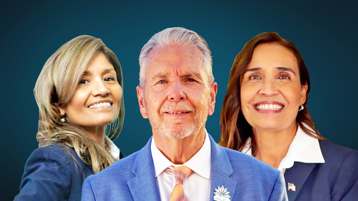 A picture of Minerva Torres Shelton on the left, Ricardo Samaniego in the center and Guadalupe Giner on the right.