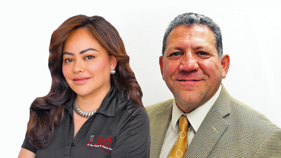 A picture of Annette Griego on the left and Sergio Coronado on the right.