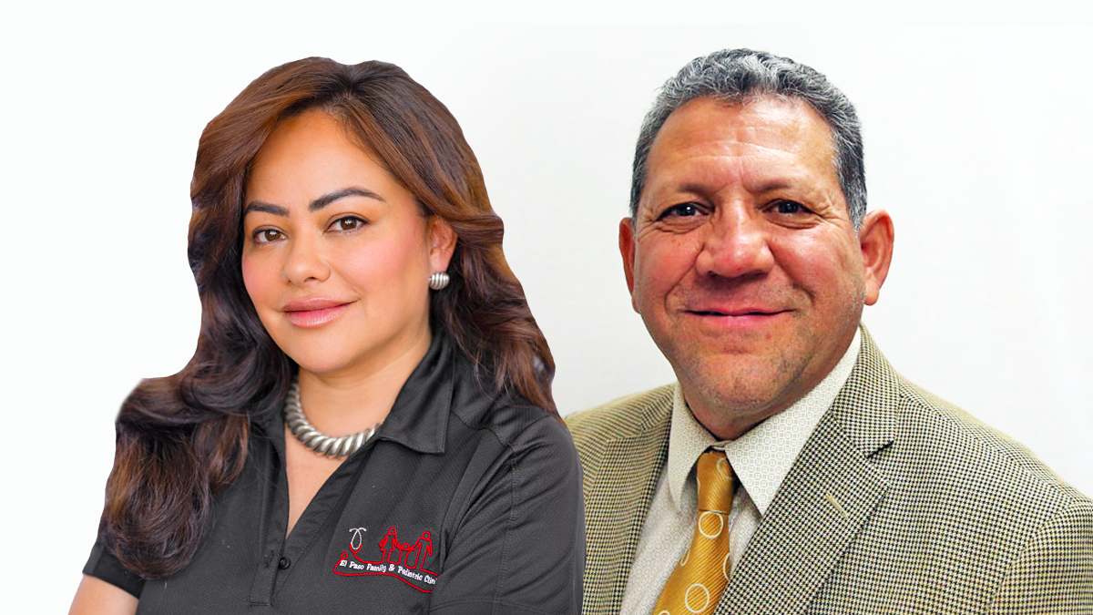 A picture of Annette Griego on the left and Sergio Coronado on the right.