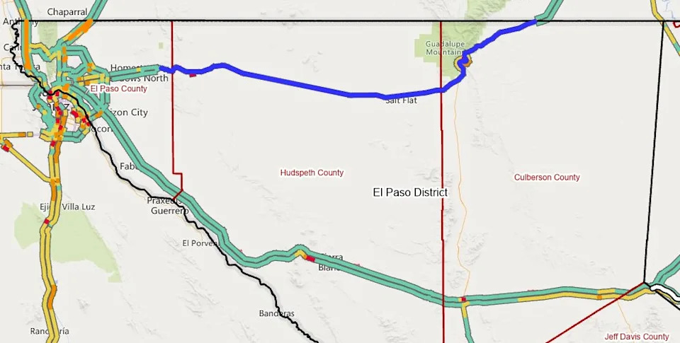 Map courtesy of TxDOT