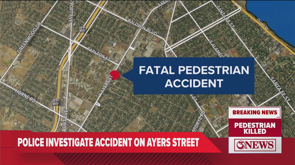 Pedestrian dies after being hit by vehicle on Ayers Street