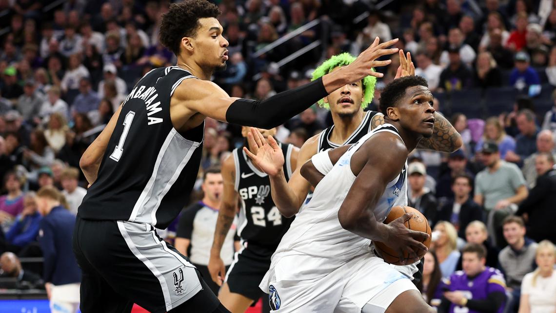 Victor Wembanyama will be ready if Timberwolves' Anthony Edwards wants to try to dunk him