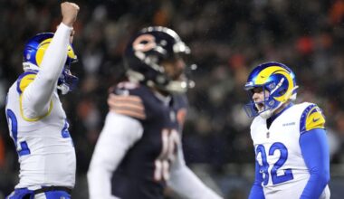 Rams end the Bears’ magical run and the Patriots ease past the Texans to set up NFL’s final four