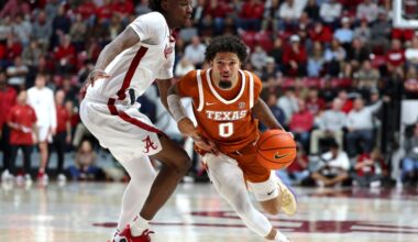 Jordan Pope leads Texas to 92-88 road upset of No. 13 Alabama