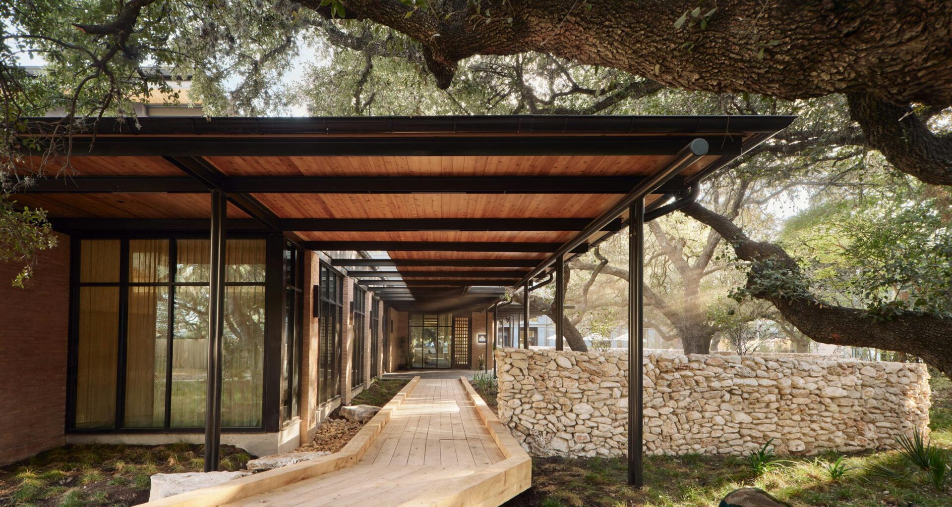 Inside the New Inn at Green Pastures, on a Historic Austin Property