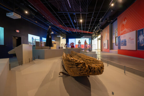 Exhibits at the new Institute of Texan Cultures in downtown San Antonio.