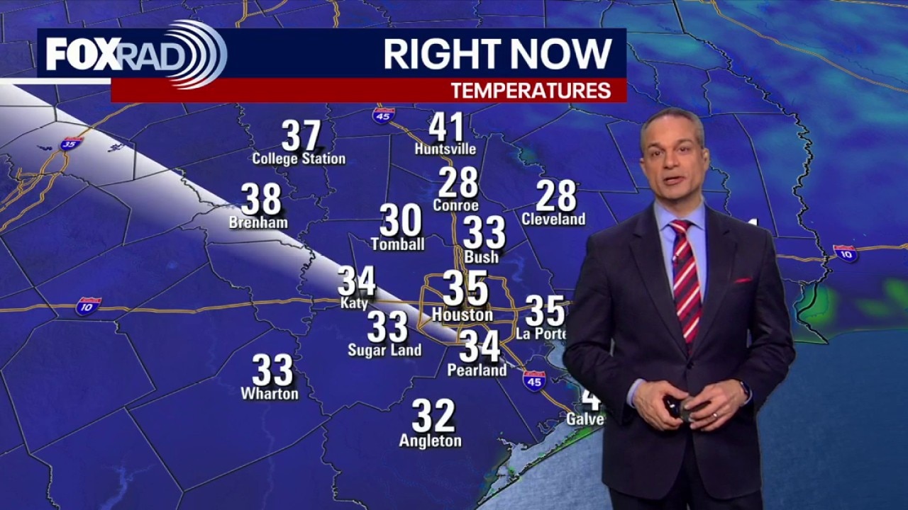 Houston weather: Very cold Monday morning in the 30s