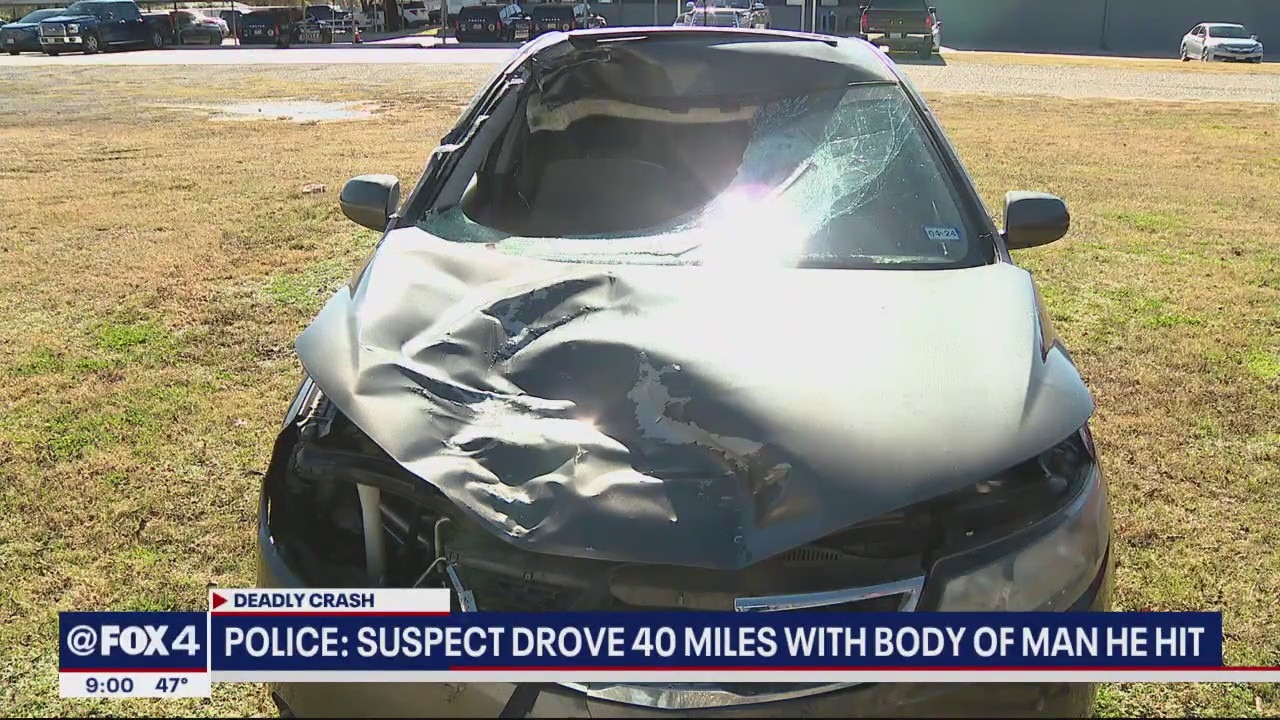 Police: Suspect drove 40 miles with man's body