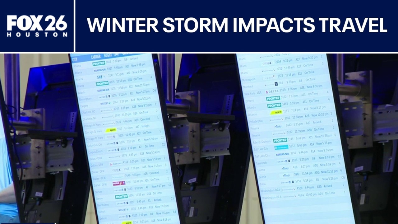 Houston flights affected ahead of winter storm