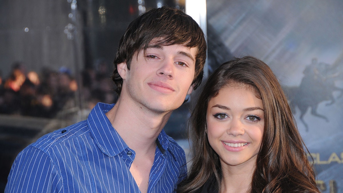 Actor Matt Prokop arrives with Sarah Hyland at the Los Angeles premiere of Clash of the Titans.