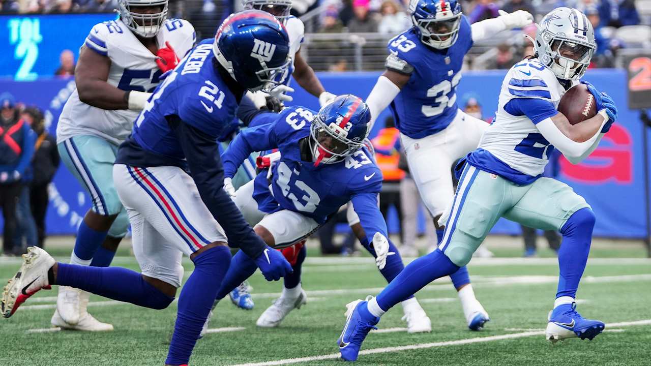 Blue, Mafah both 'showcase' rookie RB talent in Cowboys' finale