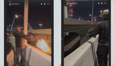 DPD arrests men seen firing rifles off of Dallas bridge on New Year's