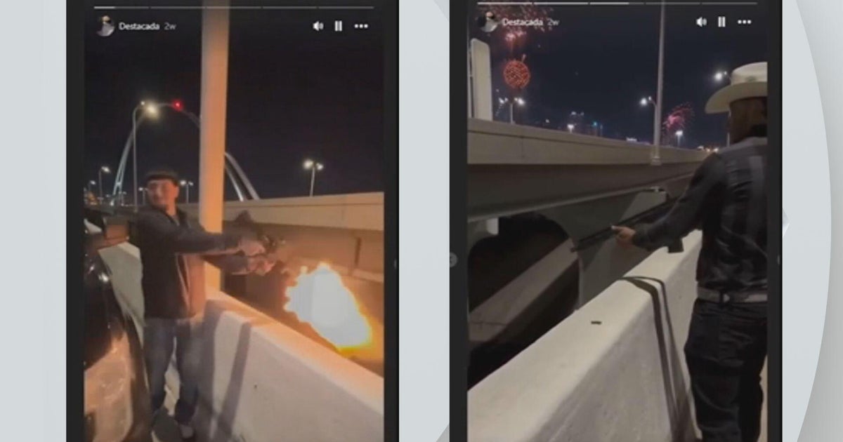 DPD arrests men seen firing rifles off of Dallas bridge on New Year's