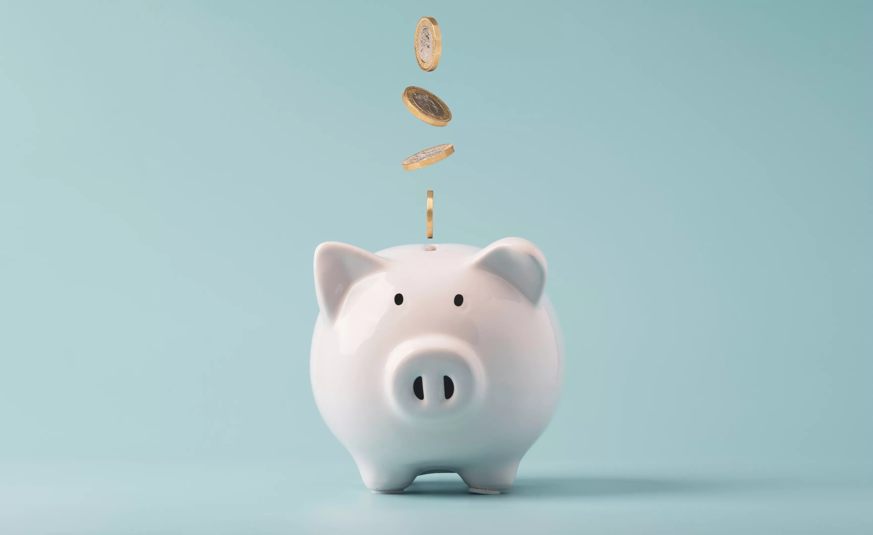 piggy bank with coins