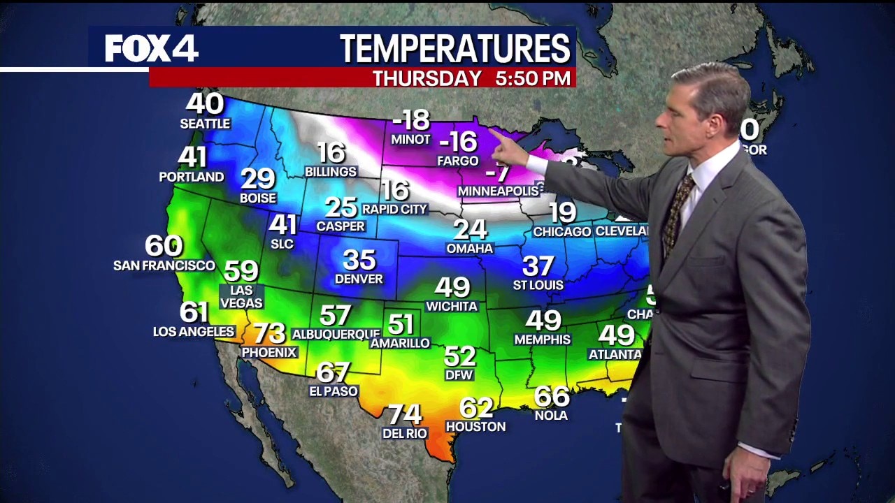 Dallas weather: Jan. 22 evening forecast