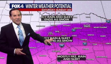 Dallas weather: Jan. 22 afternoon forecast