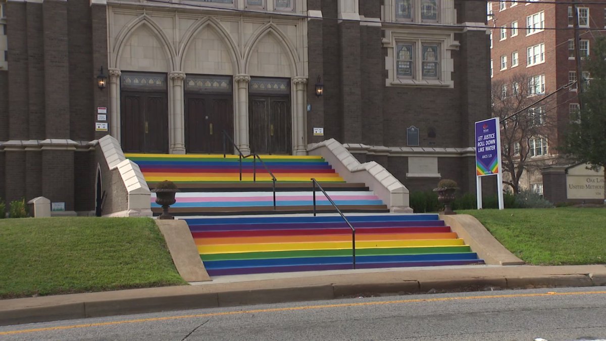 Dallas approves rainbow steps outside historic church – NBC 5 Dallas-Fort Worth
