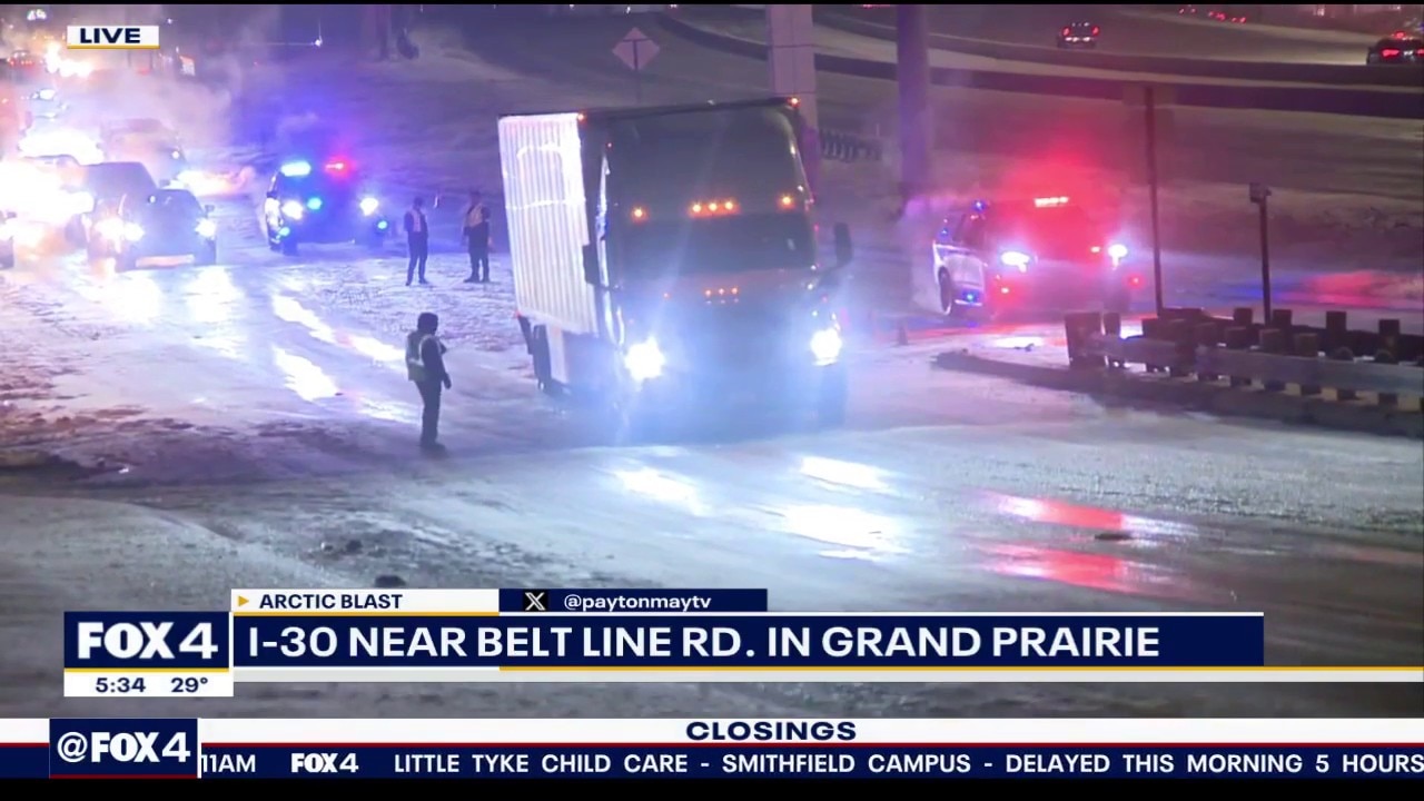 Texas Winter Storm: Multiple highways shutdown in DFW