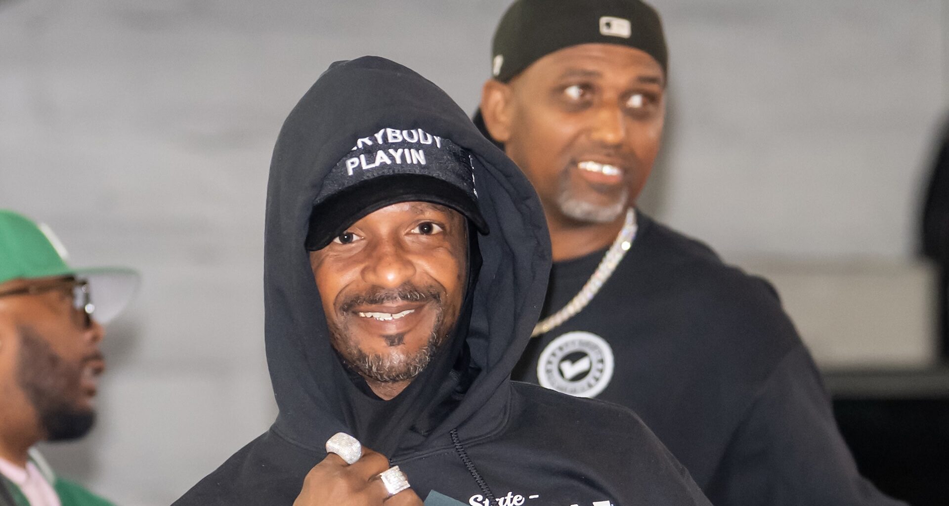 PHILADELPHIA, PENNSYLVANIA - APRIL 22: Charleston White is seen arriving to his comedy show on April 22, 2025 in Philadelphia, Pennsylvania.