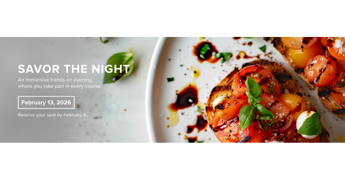 An Elevated Multi-Course Cooking Class & Dinner