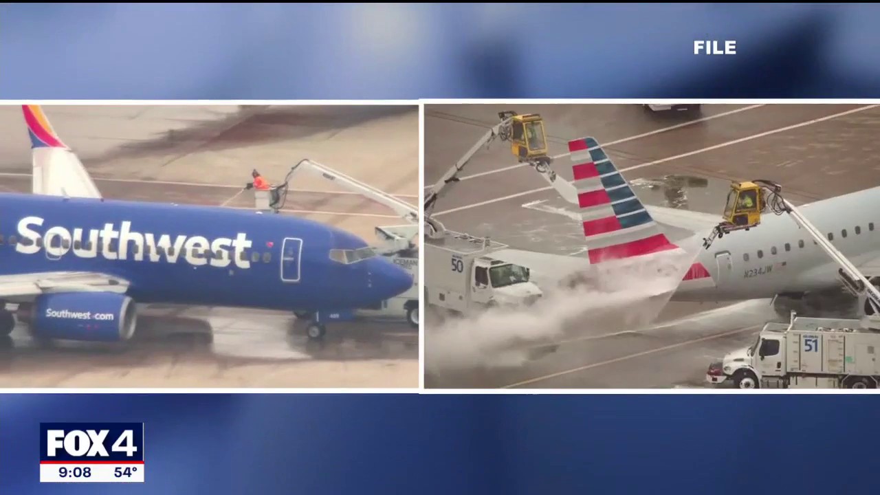 Dallas airports begin preparations for winter weather delays