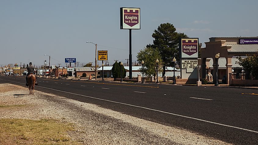 Street view in Van Horn, Texas.