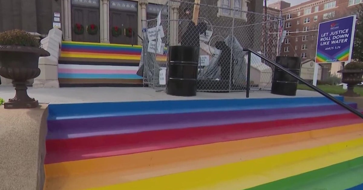 Dallas city leaders approve rainbow steps at Oak Lawn United Methodist Church for 3 years
