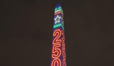 The American story projected on the Washington Monument came from North Texas