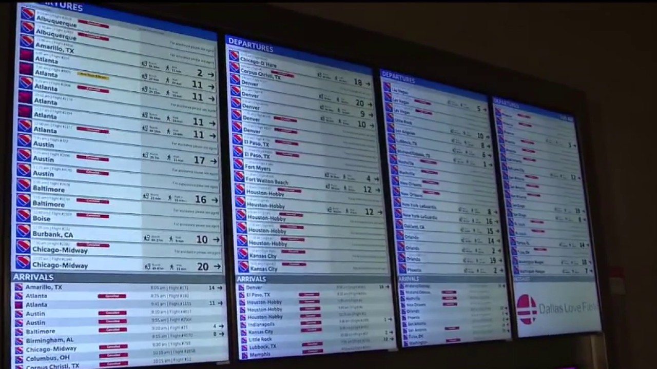 Winter storm: Dallas Love Field update at 5 a.m. for Jan. 26