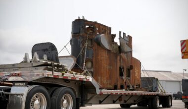 Submarine sail bound for Sherrill Veterans Park still awaits restoration