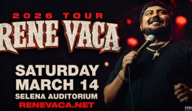 René Vaca comedy show coming to Selena Auditorium March 14