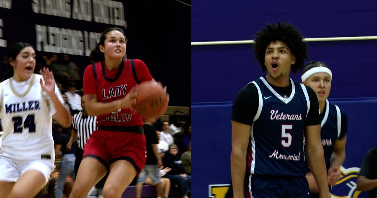 Veterans Memorial boys and girls basketball outscore Miller
