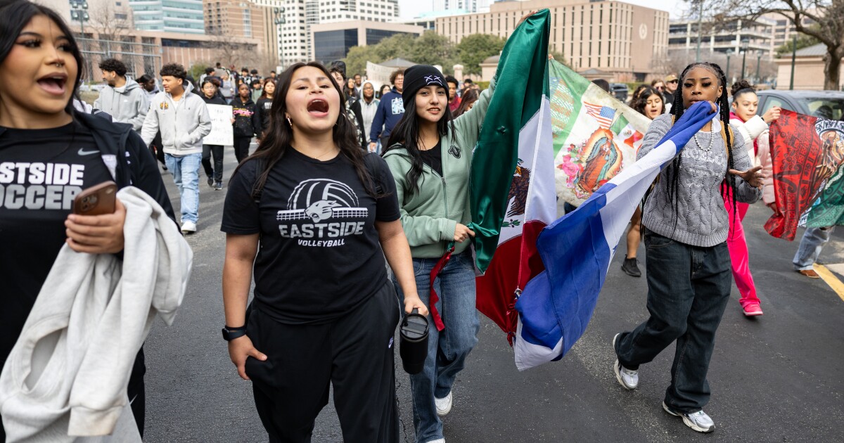 Austin businesses and students join nationwide ICE protest