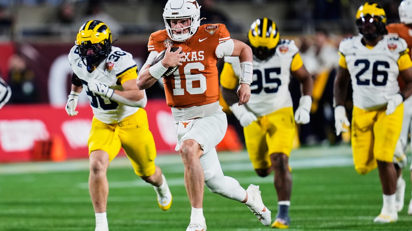 Arch Manning leads No. 14 Texas to 41-27 win over No. 18 Michigan in Citrus Bowl