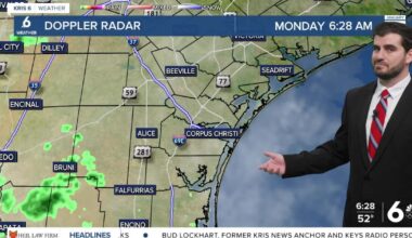 Cloudy and cool to start the week with a few showers on the way tonight