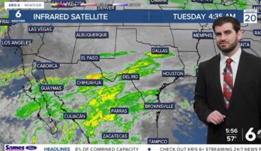 Humidity is on the rise with cloudy skies and a shower or two into our Tuesday