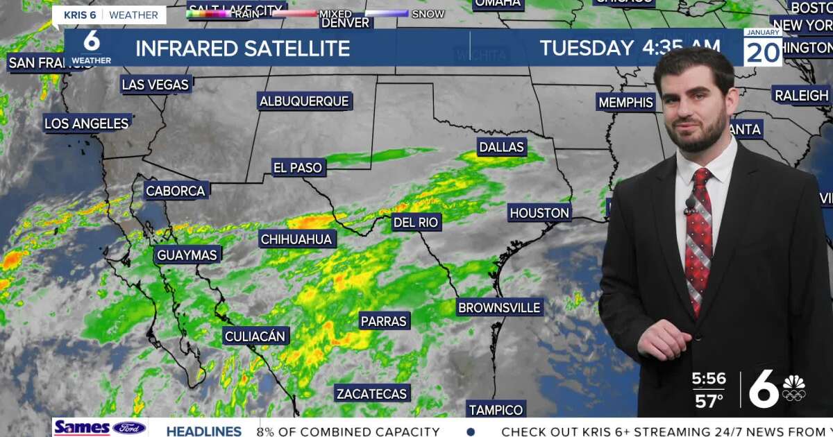 Humidity is on the rise with cloudy skies and a shower or two into our Tuesday