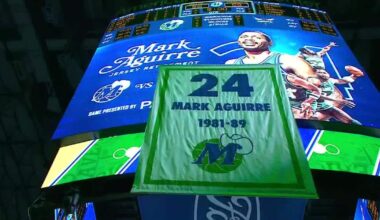 Dallas Mavs retire Mark Aguirre’s No. 24 jersey