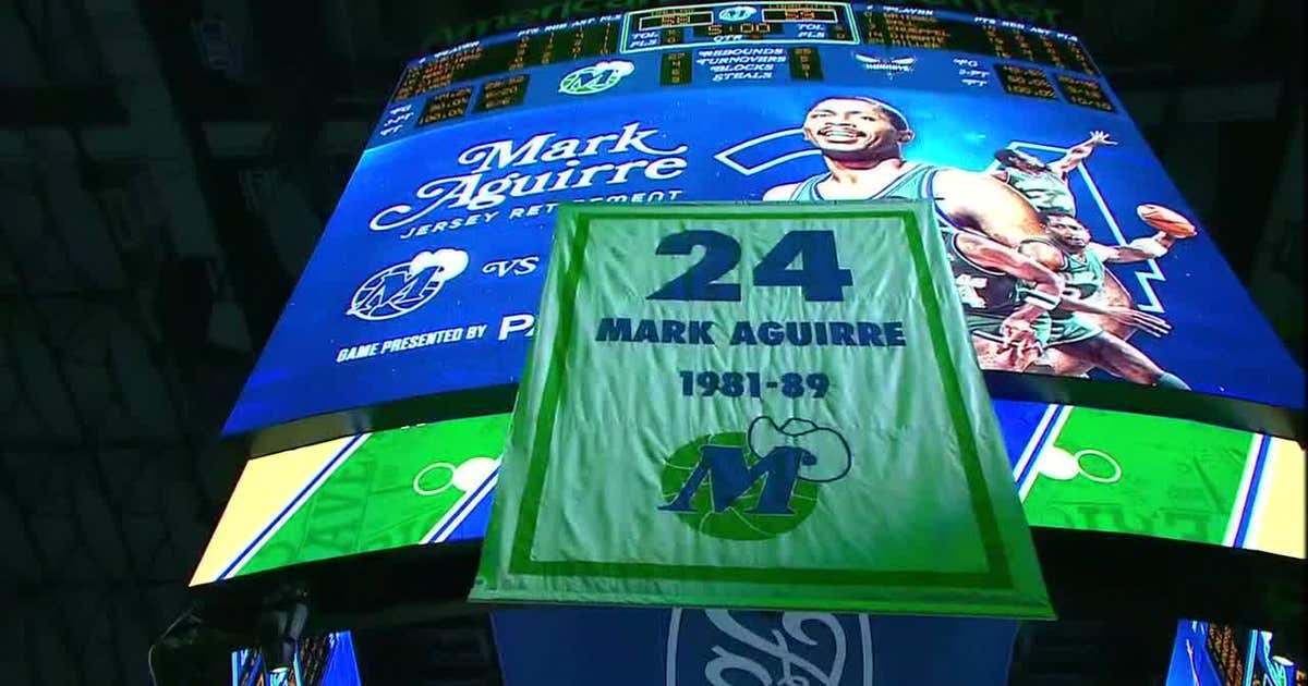 Dallas Mavs retire Mark Aguirre’s No. 24 jersey