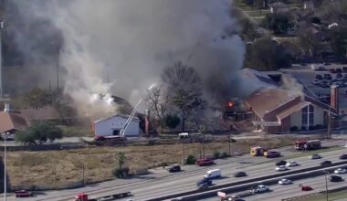Church fire near I-45, Parker in north Houston