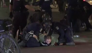 ICE protests in Austin: 5 arrested, charged for actions outside JJ Pickle building