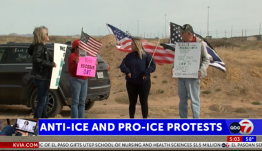 Anti-ICE and Pro-ICE protests happen across the Borderland